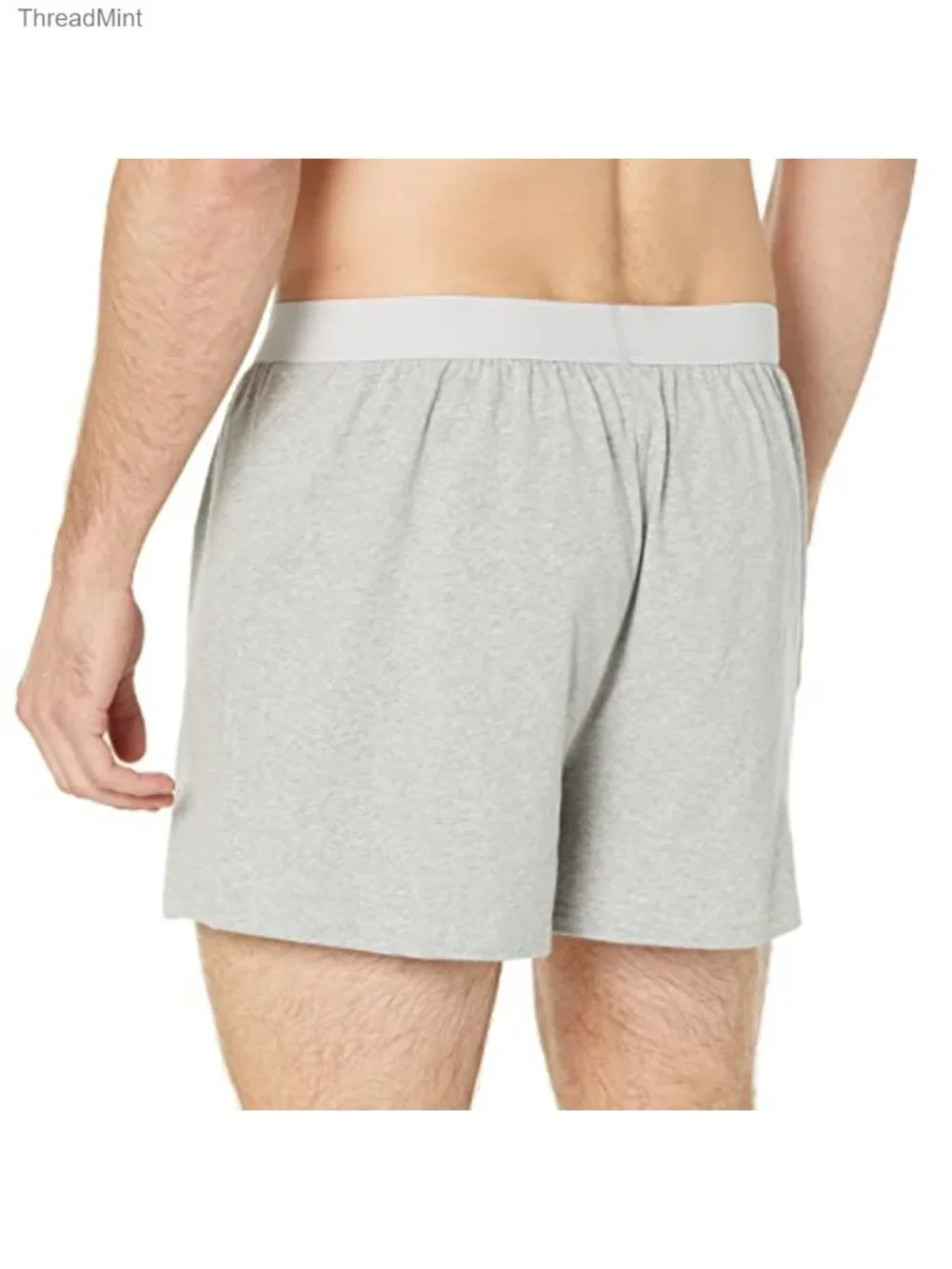 Men's Cotton Jersey Boxer Shorts Breathable Relaxed Fit 5 Pack